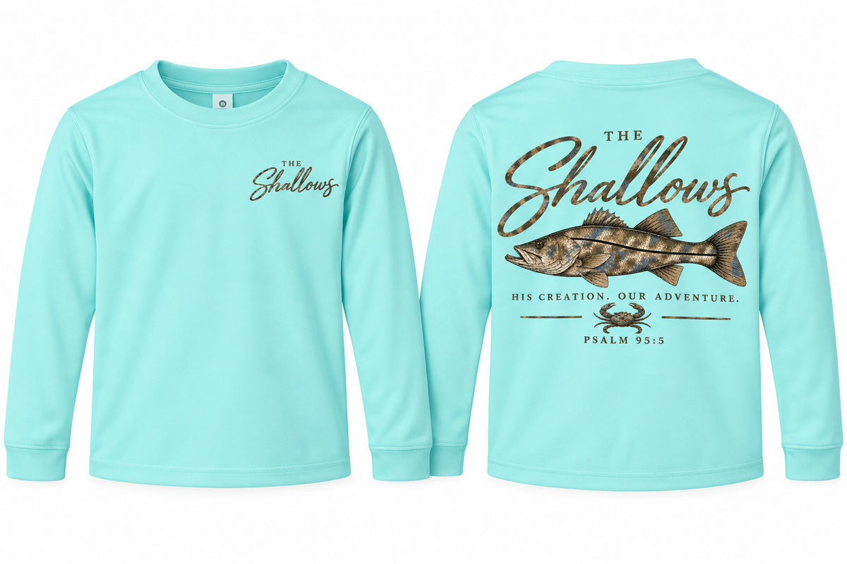 Little Angler Camo Snook Performance Long Sleeve