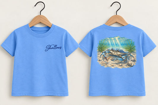Infant & Toddler Blue Crab Buttom Tee