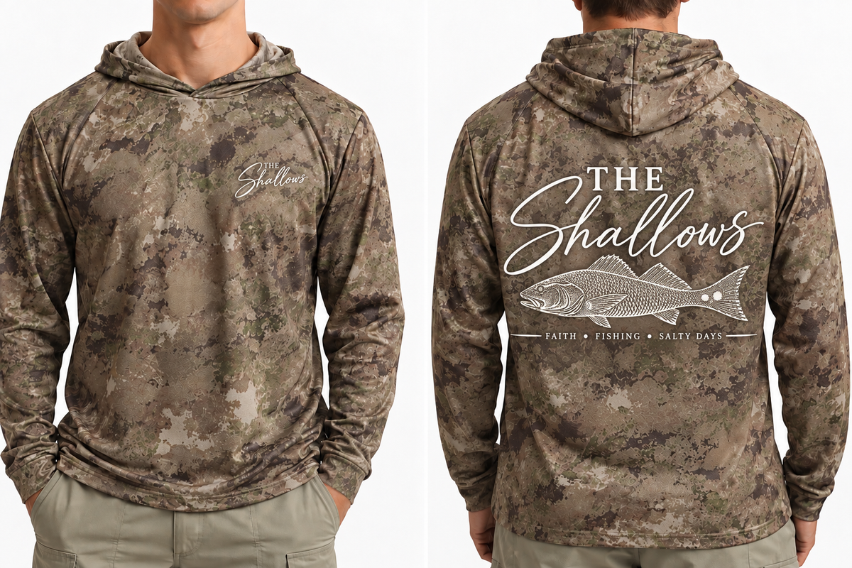 Whitewater Red DryFit  Longsleeve Hoodie (Camo)