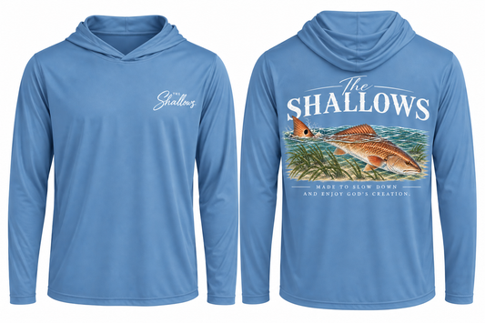 Inshore Redfish Dryfit Longsleeve Hoodie