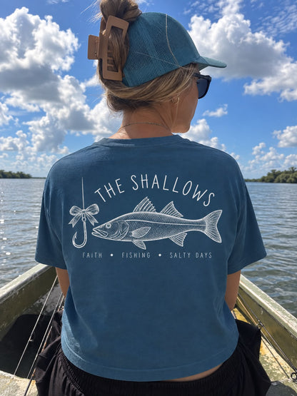 Women’s Bow Snook Crop Tee